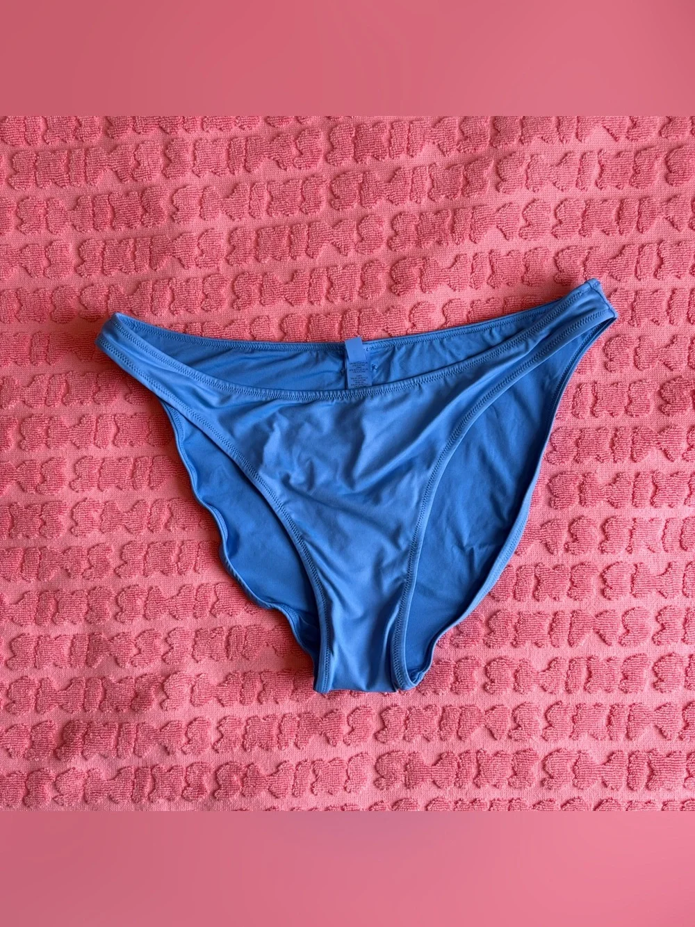 💙 SKIMS Signature Swim Dipped Mid Coverage Bottom | Tide | L | NWT 🏷️